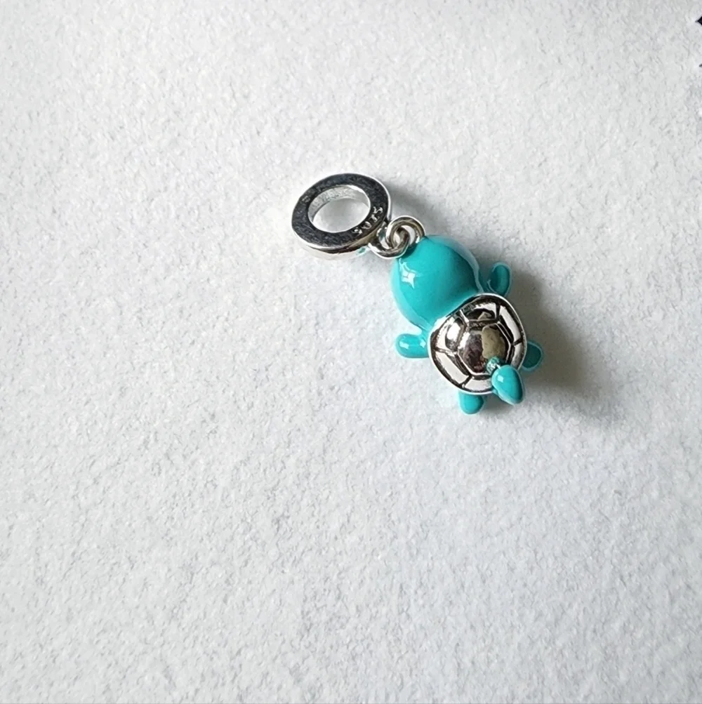 New Pokémon Squirtel Dangle silver charm for jewelry bracelet